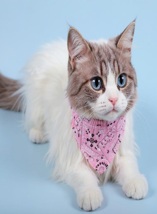HaiFafafaing 6 Pcs Cat Bandana, Adjustable Pet Bandana Collars for Cats and Small Dogs, Multi-Color Suitable for Neck Circumference 22-30cm for Pets Halloween Christmas Dress Up - Image 4